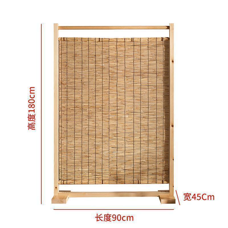 BONJEAN屏风隔断墙客厅简约现代中式实木隔断屏风办公桌座屏移动玄关茶室