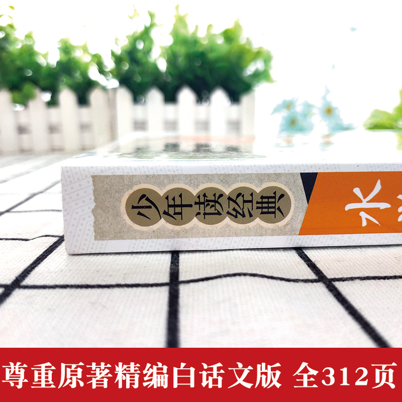 少年读经典《孙子兵法三十六计》 [正版]水浒传学生版中小学生课外阅读书籍五六七八年级水浒传学生版四大名著白话文版四大名著