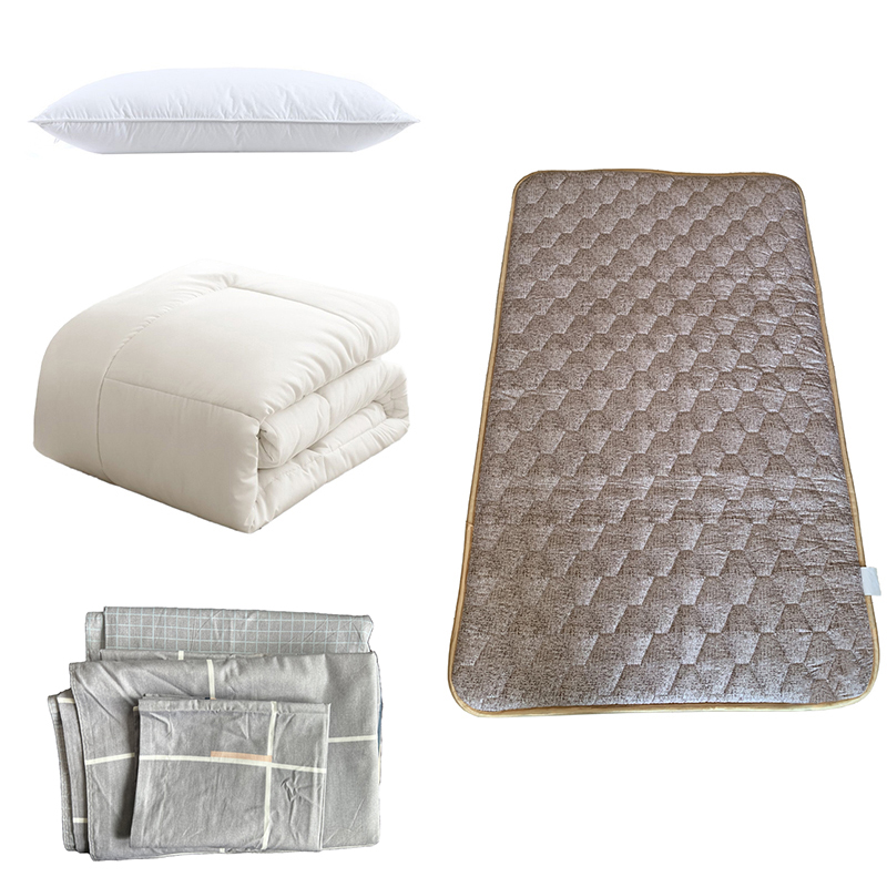 钰春鹏 三件套枕芯被芯垫棉组合床品套件 三件套*1枕芯*1被芯*1垫棉*1 /1组