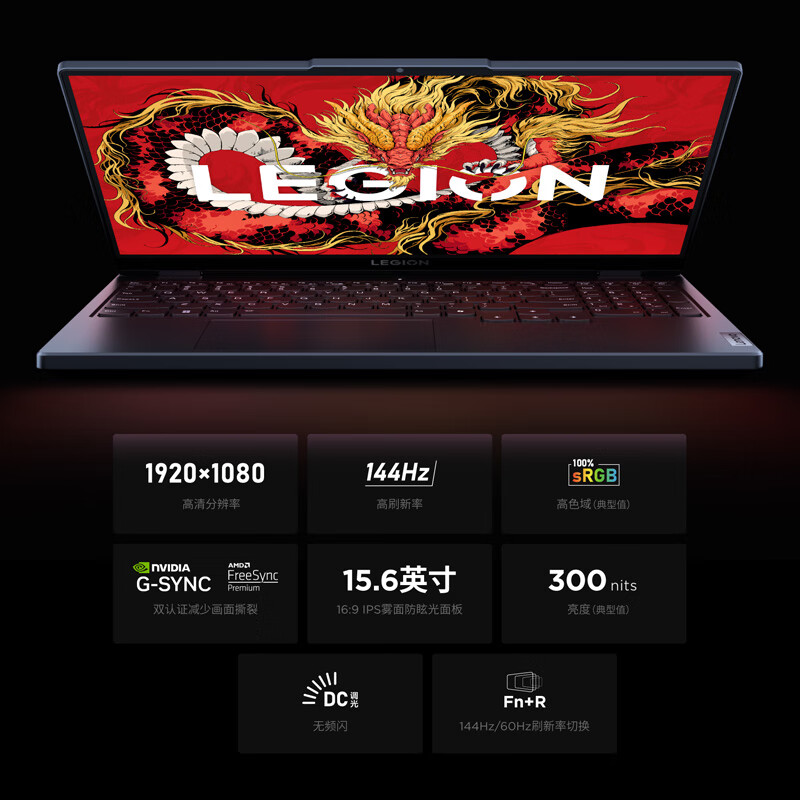 联想(Lenovo)拯救者R7000 游戏笔记本电脑 15.6英寸超能电竞本(R7-8745H 32G 1T固态 RTX4050 FHD 144Hz 100%sRGB)灰色 定制高清大图