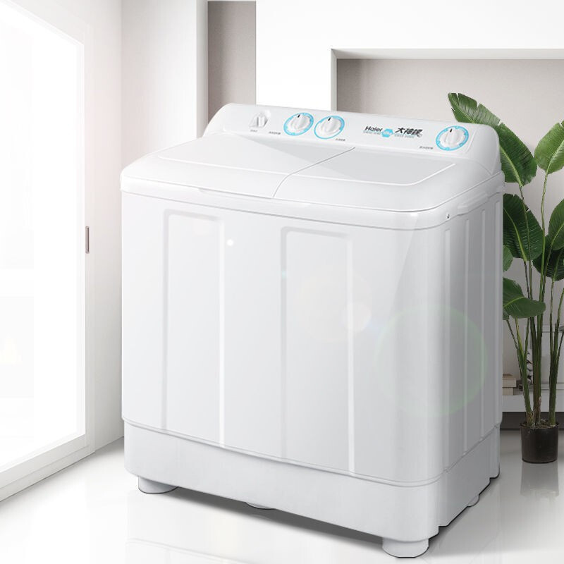 [99大促]海尔(Haier) XPB100-628S 洗衣机 双缸双桶半自动家用大容量洗衣机动力水电分离老人双筒