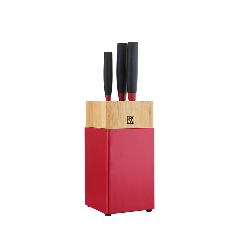 双立人 ZWILLING Now S系列刀具4件套(红黑)(ZW-K309)高清大图