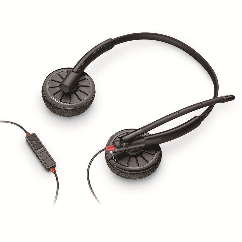 缤特力(Plantronics)C225 头戴式耳机带麦克风/听力保护/有线降噪耳麦/学习教育图片