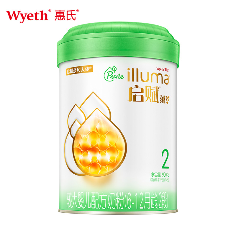 惠氏启赋有机较大婴儿奶粉2段900克