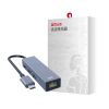 大迈(DM)GZD002 Type C百兆网口 3口USB3.0集线器 (计价单位:个) 灰色