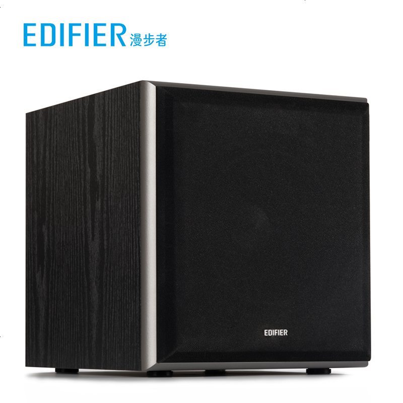 EDIFIER/漫步者 T5 有源低音炮多媒体电脑电视家用木质音箱黑色 台式电脑音箱高清大图