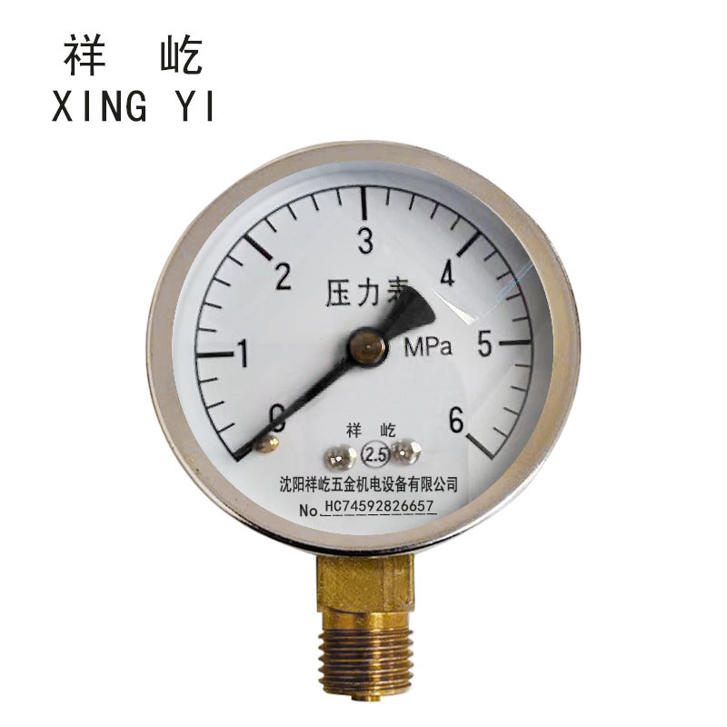 祥屹+压力表检测定制型+Y60+块 0-6Mpa