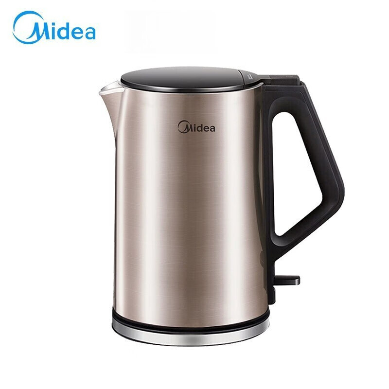 电水壶/电热水瓶 美的/Midea HJ1510a 灰色 双层不锈钢 1L(含)-2L(含)