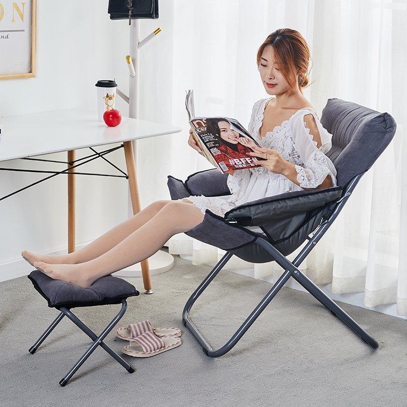 皇豹家用电脑椅子靠背懒人椅沙发学生宿舍寝室休闲椅靠背书桌折叠躺椅