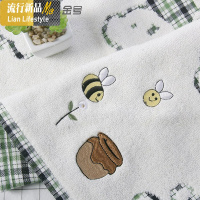棉毛巾料枕巾 2条枕巾棉加大厚双层布艺柔软一对 三维工匠