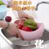 囍-樱花粉[淘米篮1个装] 淘米器洗米筛漏沥水篮家用水果盘厨房用品加厚淘米盆洗菜果蔬篮