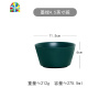 北欧创意陶瓷米饭碗单个汤碗甜品沙拉碗早餐碗面碗吃饭碗家用餐具 FENGHOU 5.5英寸斜口碗-墨绿