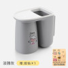 刷牙杯套装牙刷架漱口杯儿童挂墙卡通卫生间可爱壁挂式吸壁置物架 三维工匠 [欢乐二宝]萌芽黄2个(送备用胶贴+卡通贴纸)