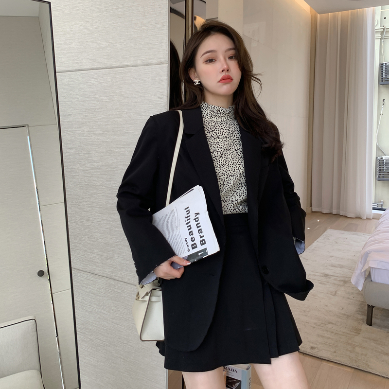 25折价2249元还可叠券唐狮春装新款女西装外套女韩版宽松设计感小众