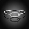B254Women Silver Bracelet女生饰品简约日韩细手镯镀925纯银复古送女朋友七夕情人节礼物
