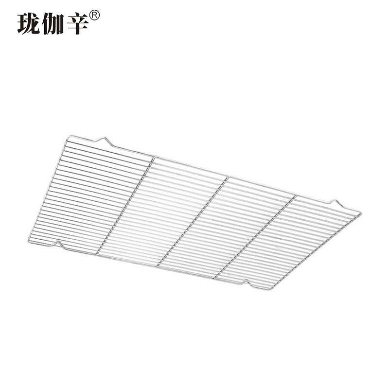 珑伽辛 304不锈钢蛋糕晾网 烘焙架 60*40cm单层带脚/个高清大图