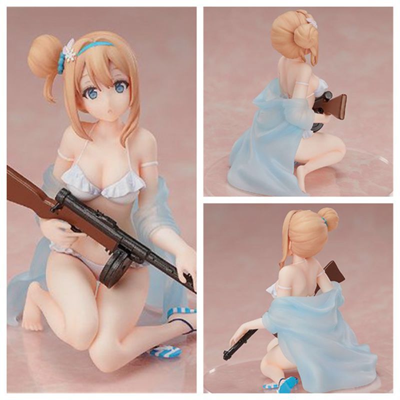 少女前线 仲夏夜的精灵 泳装 索米 kp31 盒装 手办动漫 摆件