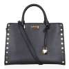 MICHAEL KORS 女士黑色皮质手提包斜跨包30T7GYFS3L BLACK