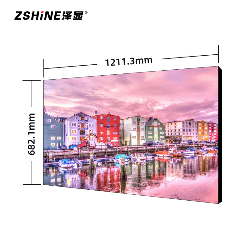 泽显 55英寸1.8mm液晶拼接屏幕 高清会议室大屏 商用广告安防监控会议培训显示屏 LC-S55TL10高清大图