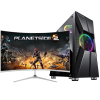 铭能 十代i3四核/GTX1650 4G独显/16G内存/512G固态 台式机 台式电脑 组装电脑 家用办公电脑主机 商务娱乐组装机 学生直播网课 吃鸡游戏电脑台式+32英寸曲面