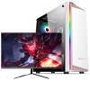 铭能 i7四核/GTX1650 4G独显/16G内存/480G固态 台式机 台式电脑 组装机 组装电脑主机 家用办公电脑 商务娱乐炒股 学生直播网课电脑 电竞游戏电脑+21.5英寸