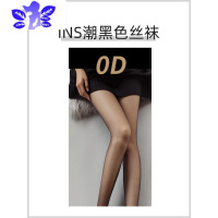 Ideamini0d黑丝袜女薄款黑色纯欲网红jk假透肉性感春秋款瘦腿连裤袜