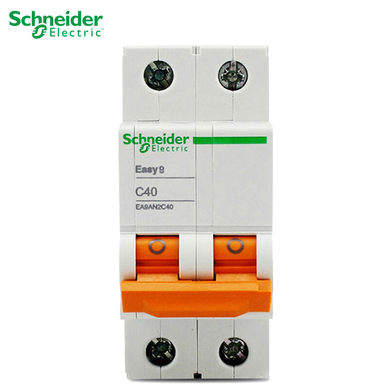 施耐德电气（Schneider Electric）E9系列 断路器 家用空开 2P双进双出 真空双匹双极 空气开关 2P 40A