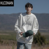HLCOMAN@ 美式印花圆领卫衣男秋季潮牌复古oversize男生套头衫