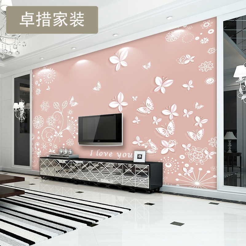 无缝中式简约兰亭序书法梅花客厅沙电视背景墙壁画定制墙纸壁纸壹德壹