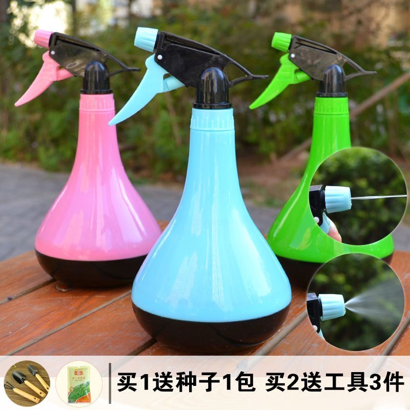 津沽园艺 锥形糖果色气压喷壶 750ml 加厚树脂 直流喷壶可调 家庭园艺喷水壶 结实耐用 颜色随机1个
