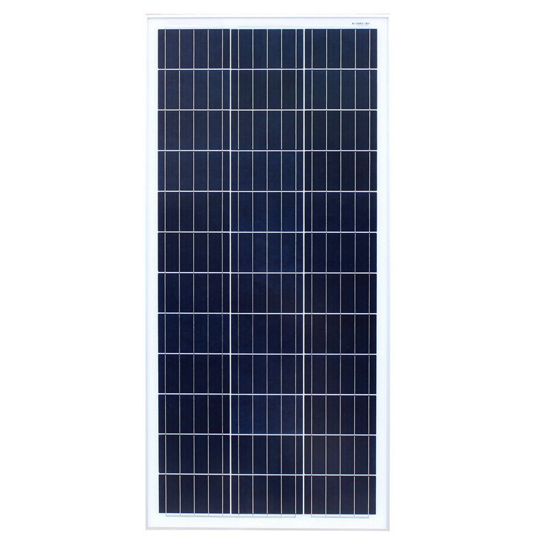 闪电客全新多晶硅100W太阳能发电板太阳能板电池板光伏发电系统12V家用 100W多晶(1200*540*30mm)