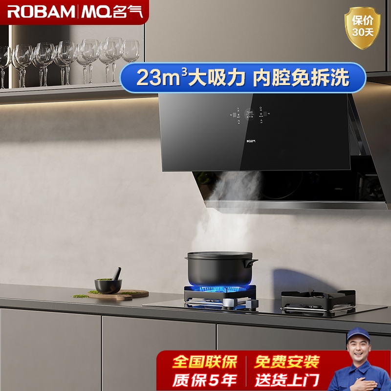 老板名气(MQ)抽油烟机脱排吸油机排烟机脱排免拆洗侧吸烟机家用厨房单烟机2570A