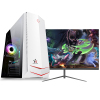 铭能 i9级十核E5-2670V2/RX550 4G独显/16G内存/256G固态 台式机 组装电脑 台式电脑主机 家用办公商务炒股娱乐学生学习电脑LOL游戏电脑+24英寸全套