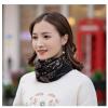 围脖女冬季颈椎保暖韩版两用套头帽子百搭护颈脖套丝巾多功能围巾 黑色(一条装)