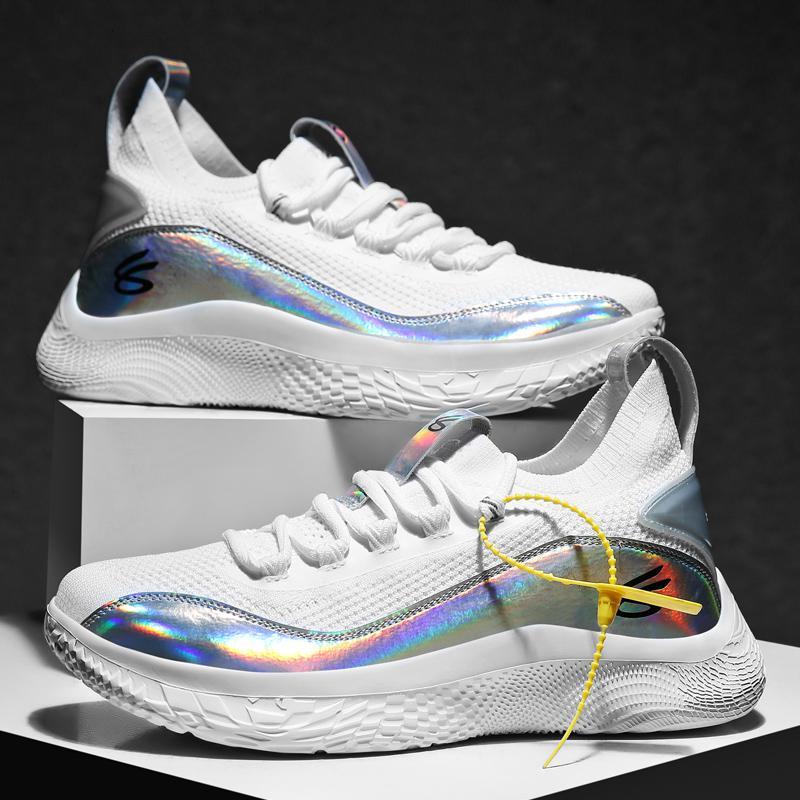 尘贺库里8低帮实战篮球鞋网布透气运动鞋后卫轻便防滑大童春季男训练6