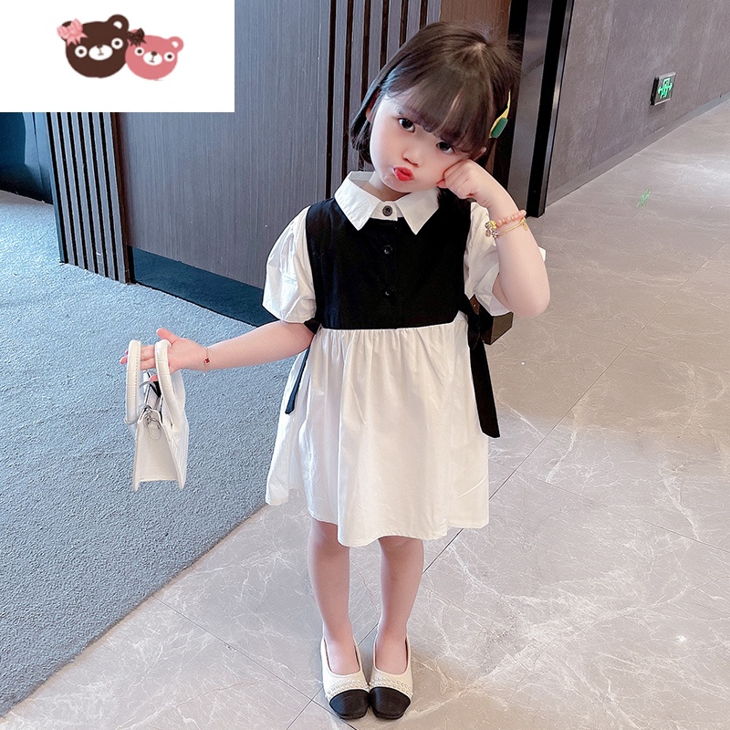 绿彩虹光女童连衣裙夏季洋气2022新款网红女孩宝宝儿童装衣服夏款夏装裙子