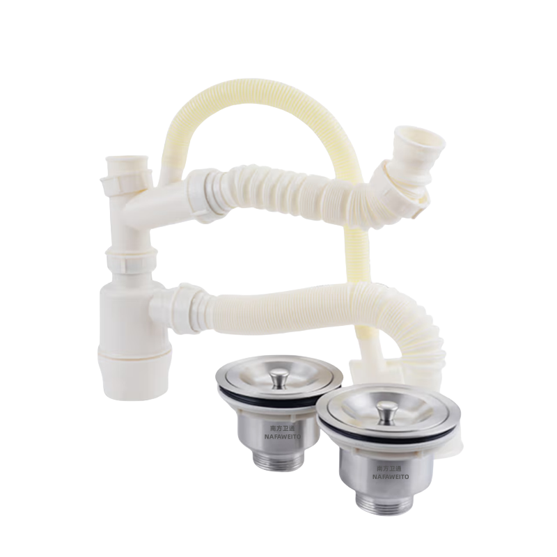 双槽洗菜盆下水管