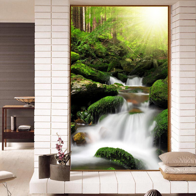 惠菲乐墙纸 墙布大型壁画3d花鸟竹林山水风景玄关走廊背景墙壁纸无缝无纺布墙纸8d彩晶微雕无缝工艺 每平方米 价格图片品牌报价 苏宁易购惠菲乐壁纸旗舰店