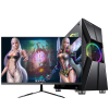 铭能 i9级十核2670V2/GTX1660Ti独显/16G内存/512G固态 台式电脑 台式机 电脑主机 组装电脑 家用办公商务娱乐炒股学生游戏电脑台式组装机+21.5英寸