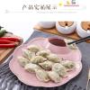 精致小生活【粉色水饺盘】 【精致小生活】麦秸秆沥水双层饺子盘带醋碟饺子盘