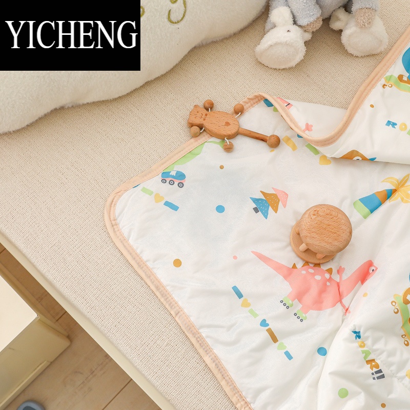 YICHENG婴儿凉感丝空调被夏季儿童夏凉被幼儿园午睡小薄被子宝宝春秋薄被