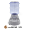 自动兔子家用猫咪宠物两用喂食器纳丽雅饮水器碗碗泰迪贵宾水盆1 灰色喂食器