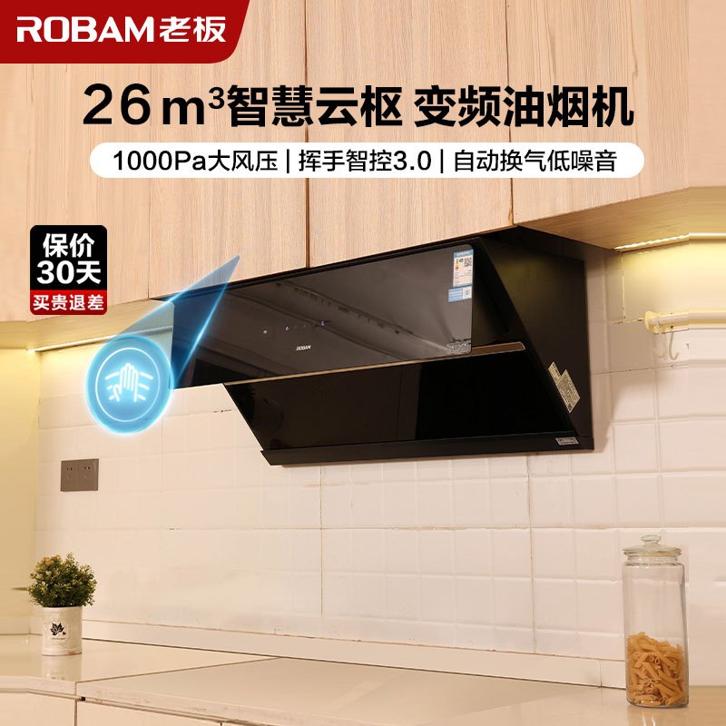 老板(ROBAM)油烟机 25m³大吸力 抽油烟机侧吸 吸油烟机 单烟机 抽烟机 脱排油烟机 29A8CS