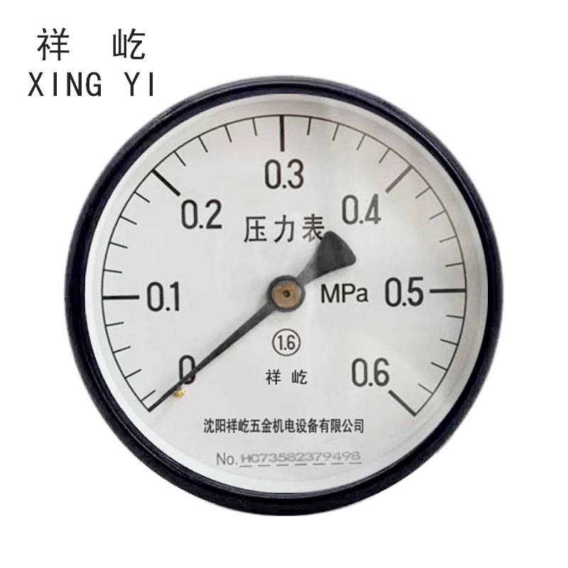 祥屹 轴向压力表检测定制型 Y100Z 块 0-0.6MPA