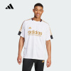 adidas阿迪达斯短袖2024男条纹印花足球衫风格运动训练T恤IW8867