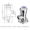九牧卫浴角阀铜合金专用无铅角阀冷热水马桶配件进水止水阀ZH10281