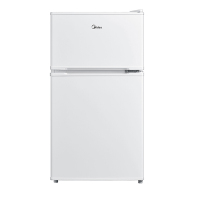 美的(Midea) BCD-88CM冷冻藏双门小冰箱 单身必备家用节能省电静音