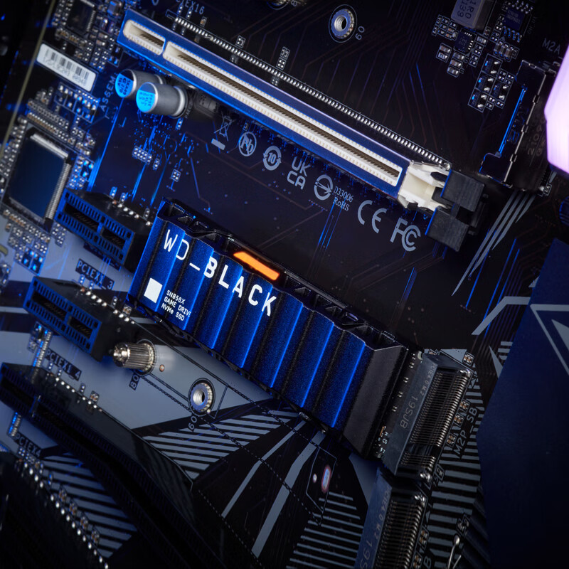 西部数据(Western Digital)2T SSD固态硬盘 M.2接口(NVMe协议) WD_BLACK SN850X RGB炫酷版 PCIe Gen4高清大图