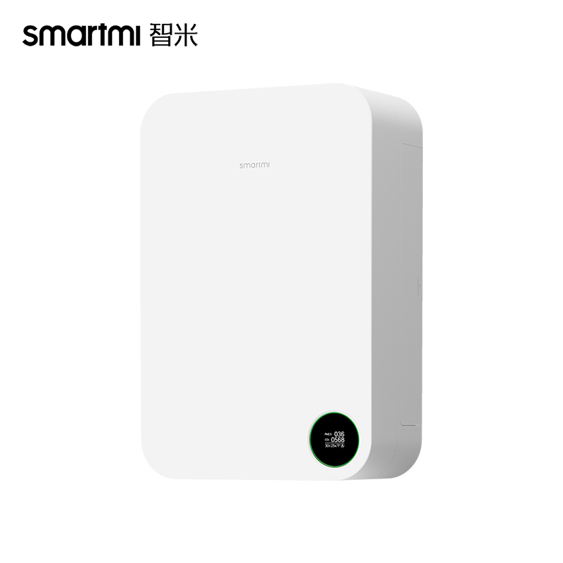 智米(SMARTMI)新风系统小米生态链家用壁挂式净化空气除雾霾甲醛pm2.5加氧静音新风机净化器XFXT01ZM