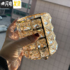 三维工匠ins北欧水晶笔刷收纳筒桌面化妆刷收纳盒美甲工具整理架梳妆台笔